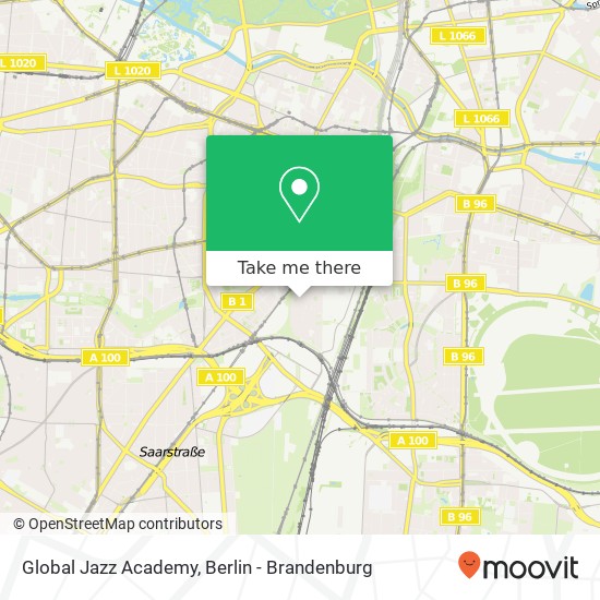 Карта Global Jazz Academy, Gotenstraße 7