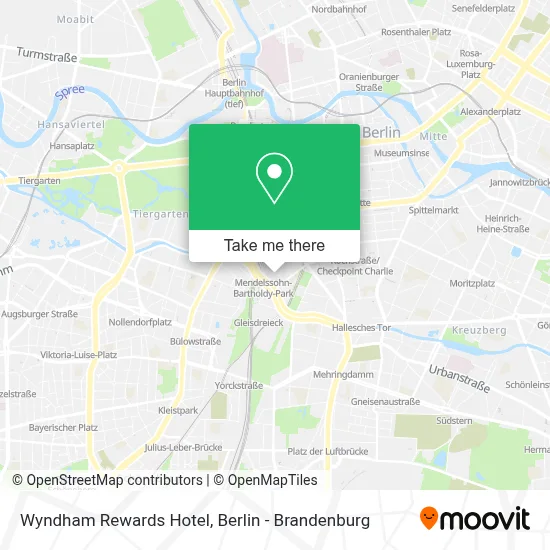 Wyndham Rewards Hotel map
