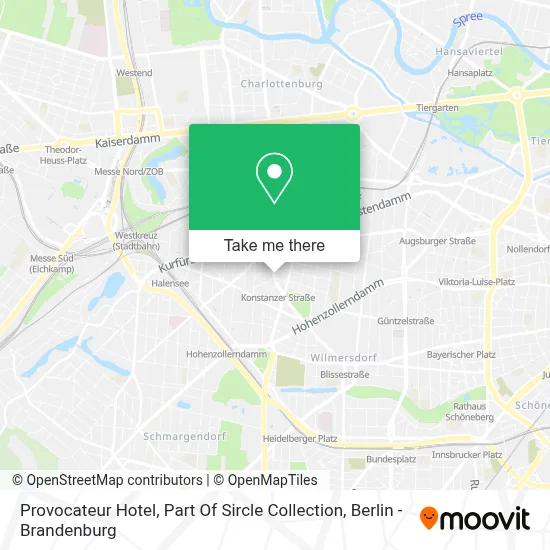 Provocateur Hotel, Part Of Sircle Collection map