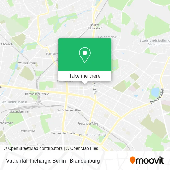 Vattenfall Incharge map