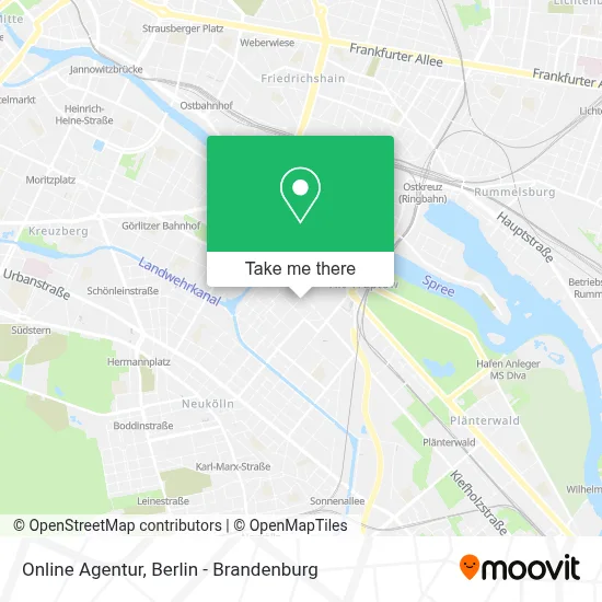 Online Agentur map