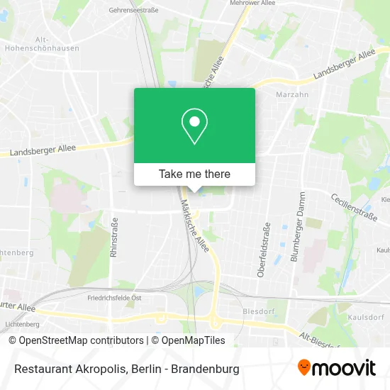Restaurant Akropolis map