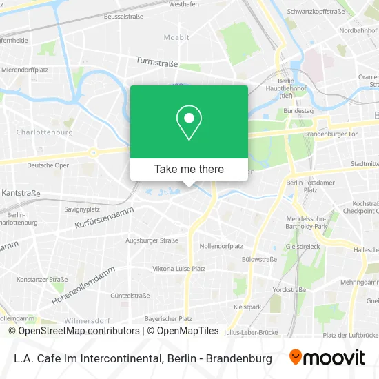 L.A. Cafe Im Intercontinental map