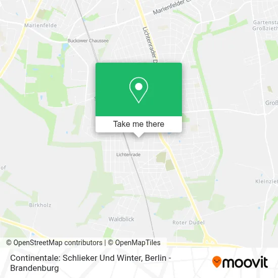 Continentale: Schlieker Und Winter map
