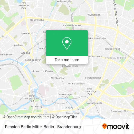 Pension Berlin Mitte map