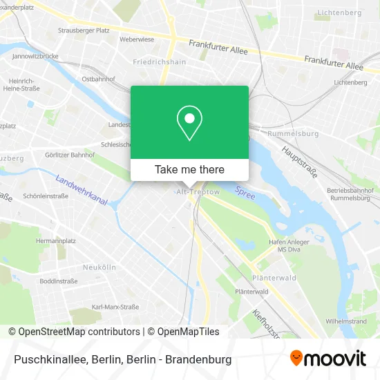 Puschkinallee, Berlin map