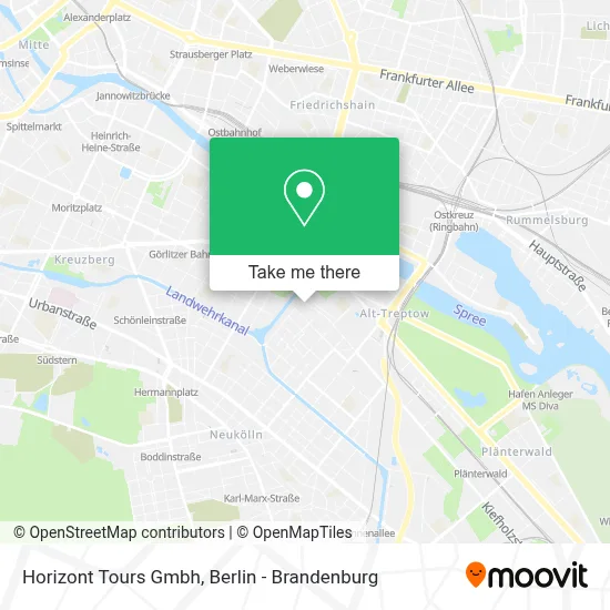 Horizont Tours Gmbh map