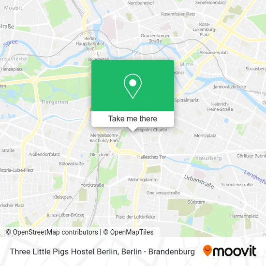 Three Little Pigs Hostel Berlin map
