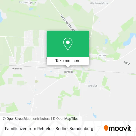 Familienzentrum Rehfelde map