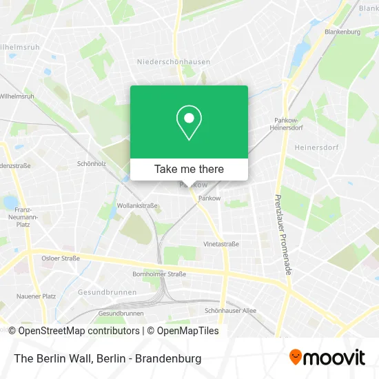 The Berlin Wall map