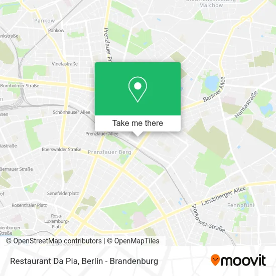 Restaurant Da Pia map