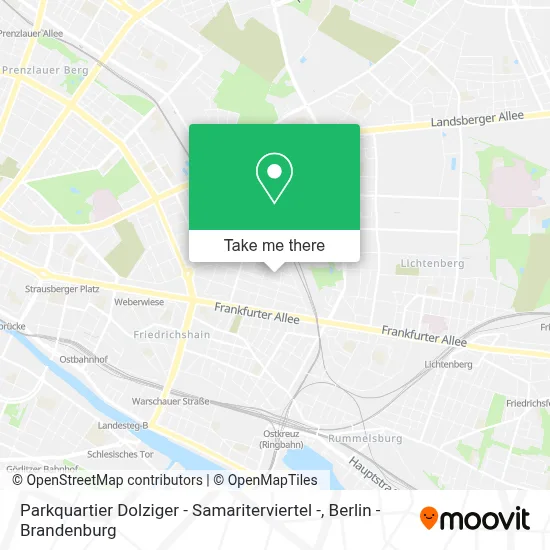 Parkquartier Dolziger - Samariterviertel - map