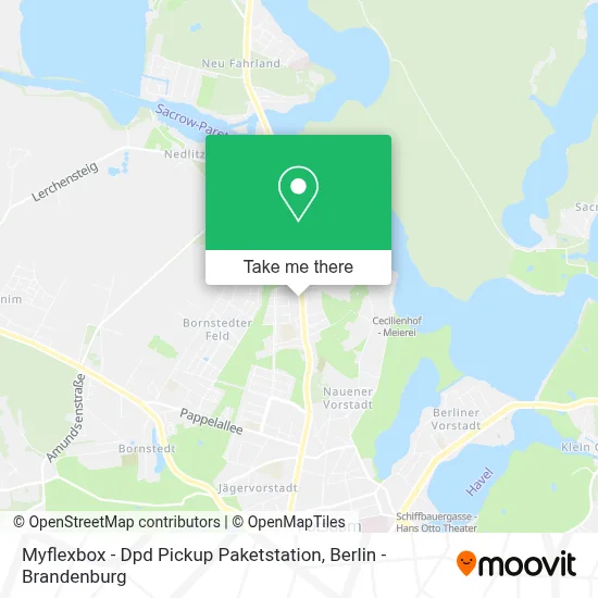 Myflexbox - Dpd Pickup Paketstation map