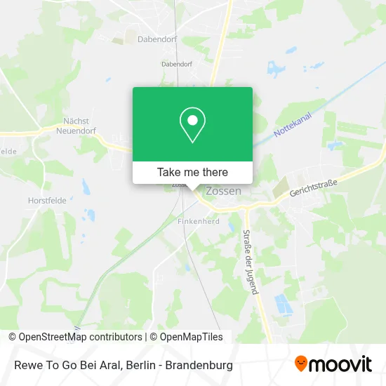 Rewe To Go Bei Aral map