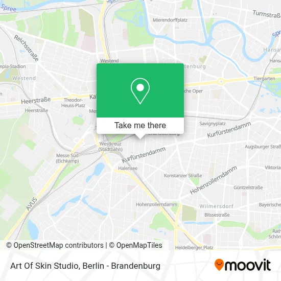Art Of Skin Studio map