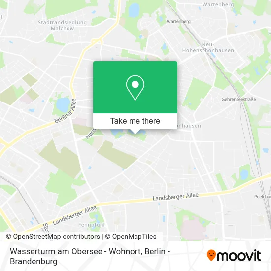 Wasserturm am Obersee - Wohnort map