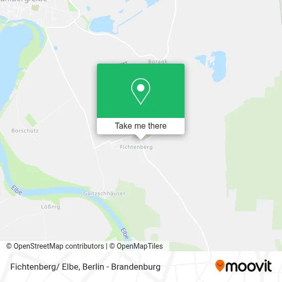 Fichtenberg/ Elbe map