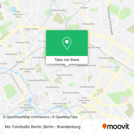 Ms Tonstudio Berlin map