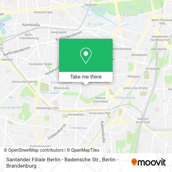 Santander Filiale Berlin - Badensche Str. map