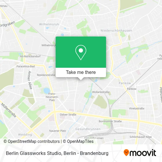 Berlin Glassworks Studio map