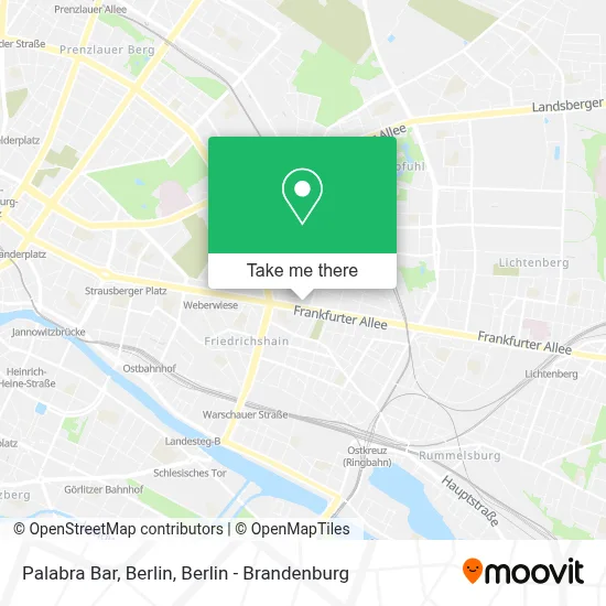 Palabra Bar, Berlin map