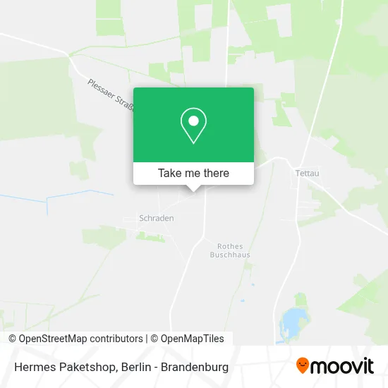 Hermes Paketshop map