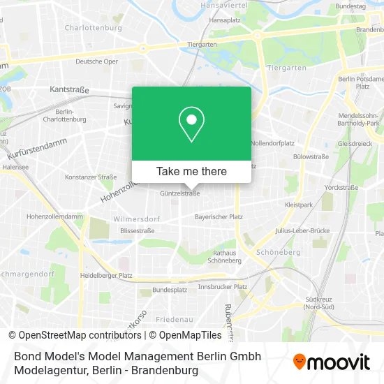 Bond Model's Model Management Berlin Gmbh Modelagentur map