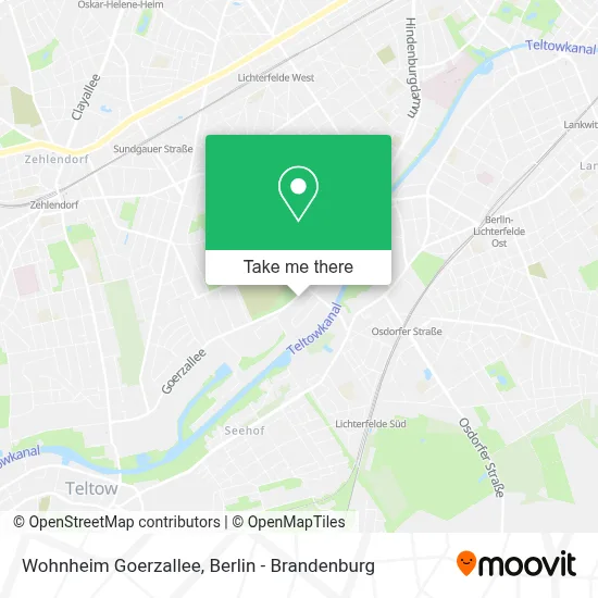 Wohnheim Goerzallee map