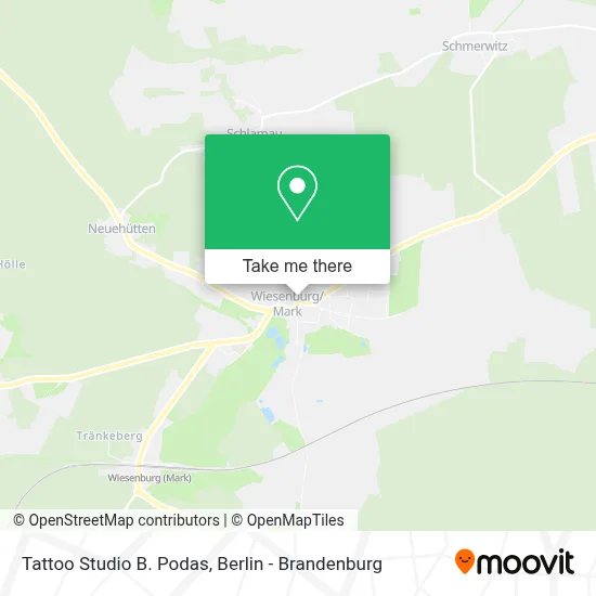 Tattoo Studio B. Podas map
