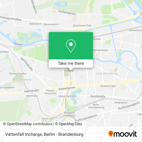 Vattenfall Incharge map