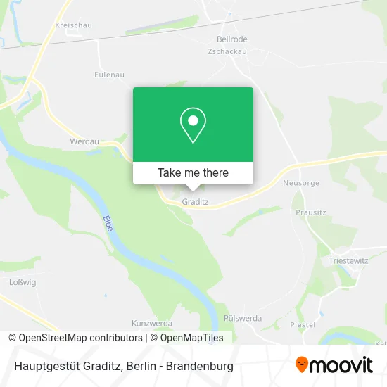 Hauptgestüt Graditz map