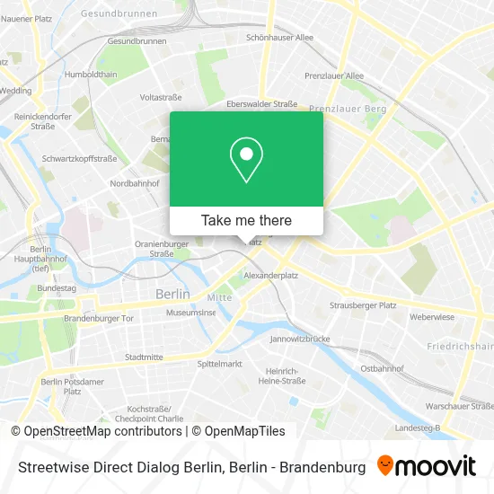 Streetwise Direct Dialog Berlin map