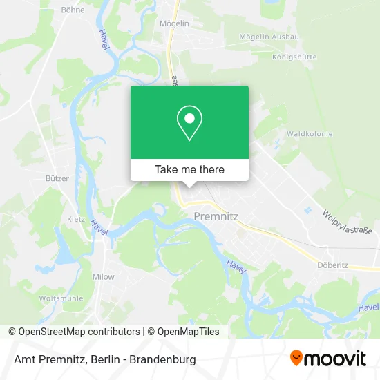 Amt Premnitz map