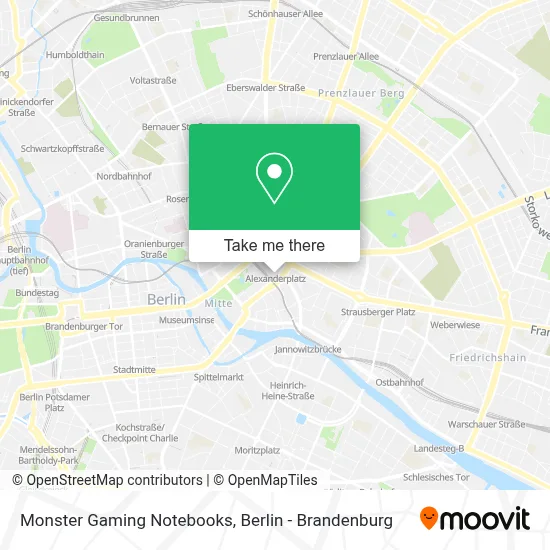 Monster Gaming Notebooks map