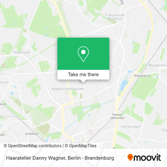 Haaratelier Danny Wagner map