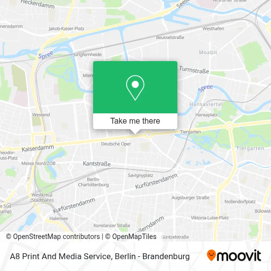 A8 Print And Media Service map