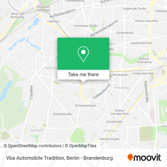 Vba Automobile Tradition map