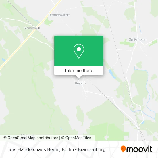 Tidis Handelshaus Berlin map