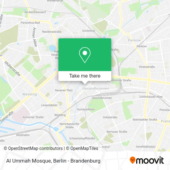 Al Ummah Mosque map