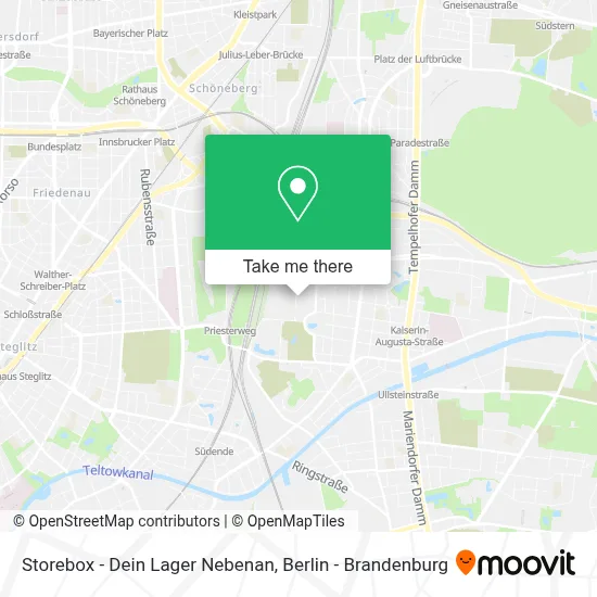 Storebox - Dein Lager Nebenan map