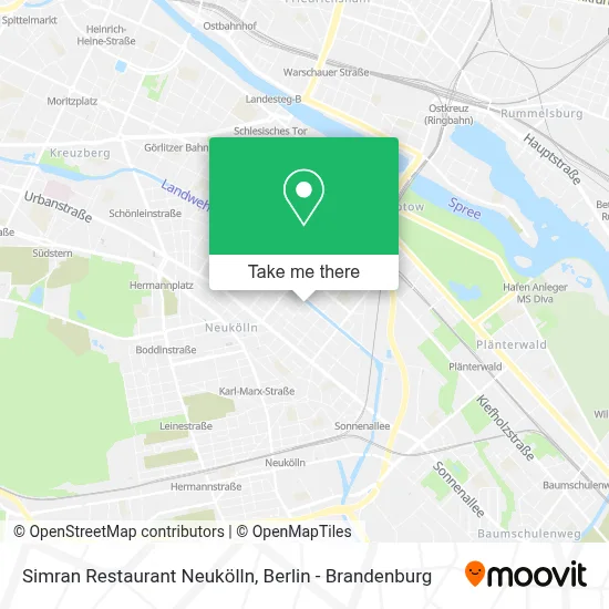Simran Restaurant Neukölln map