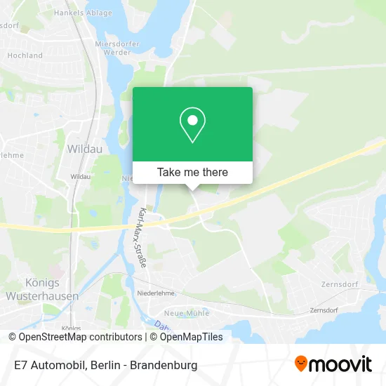 E7 Automobil map