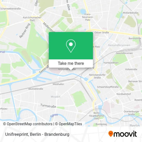 Unifreeprint map