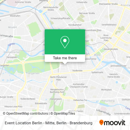Event Location Berlin - Mitte map