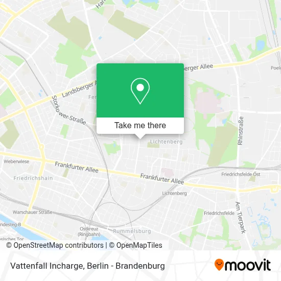 Vattenfall Incharge map