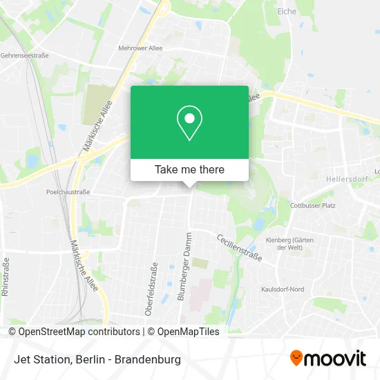 Jet Station map