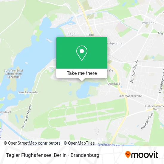 Tegler Flughafensee map