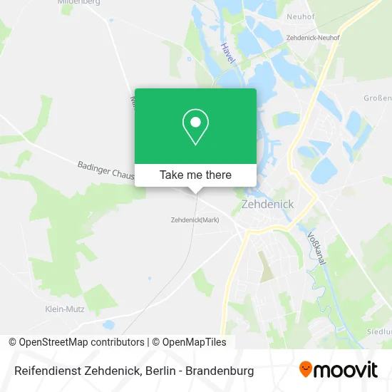 Reifendienst Zehdenick map