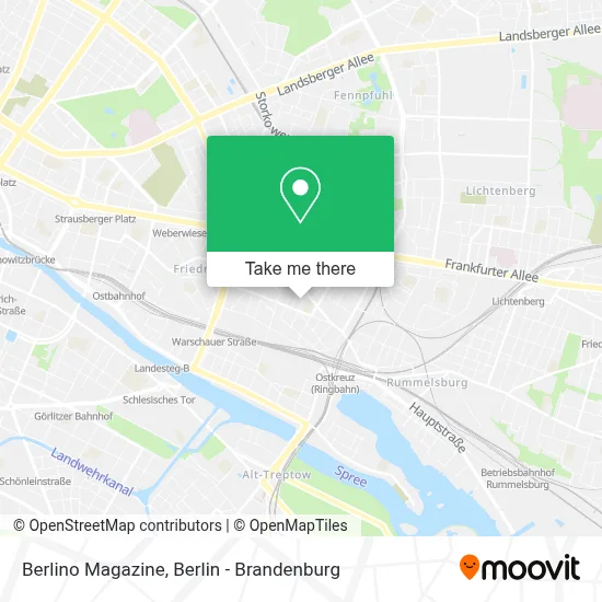 Berlino Magazine map