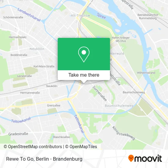 Rewe To Go map